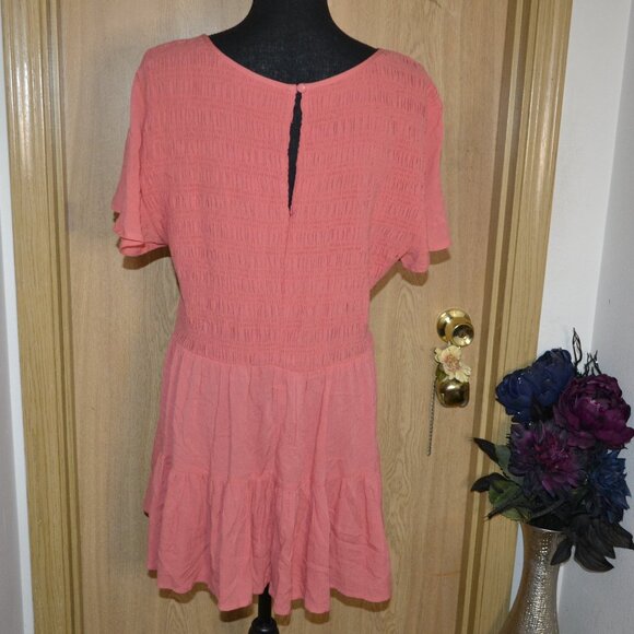 Torrid Pink Short Sleeve BabyDoll Top - Picture 3 of 9